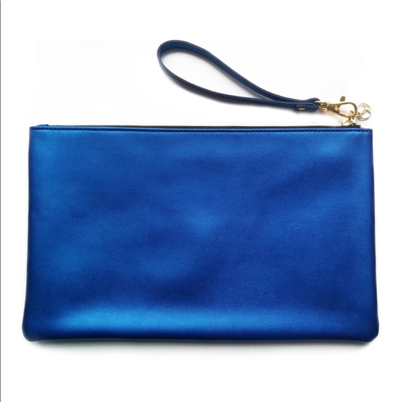 Metallic Blue Clutch - Picture 2 of 3